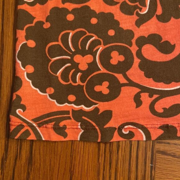 Boden summer dress sleeveless coral and browns size 2R - Picture 9 of 9